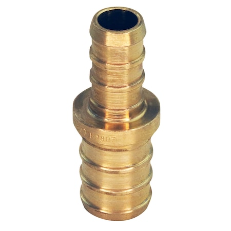 Apollo 1/2 in. x 3/8 in. Brass PEX Barb Reducing Coupling APXC1238